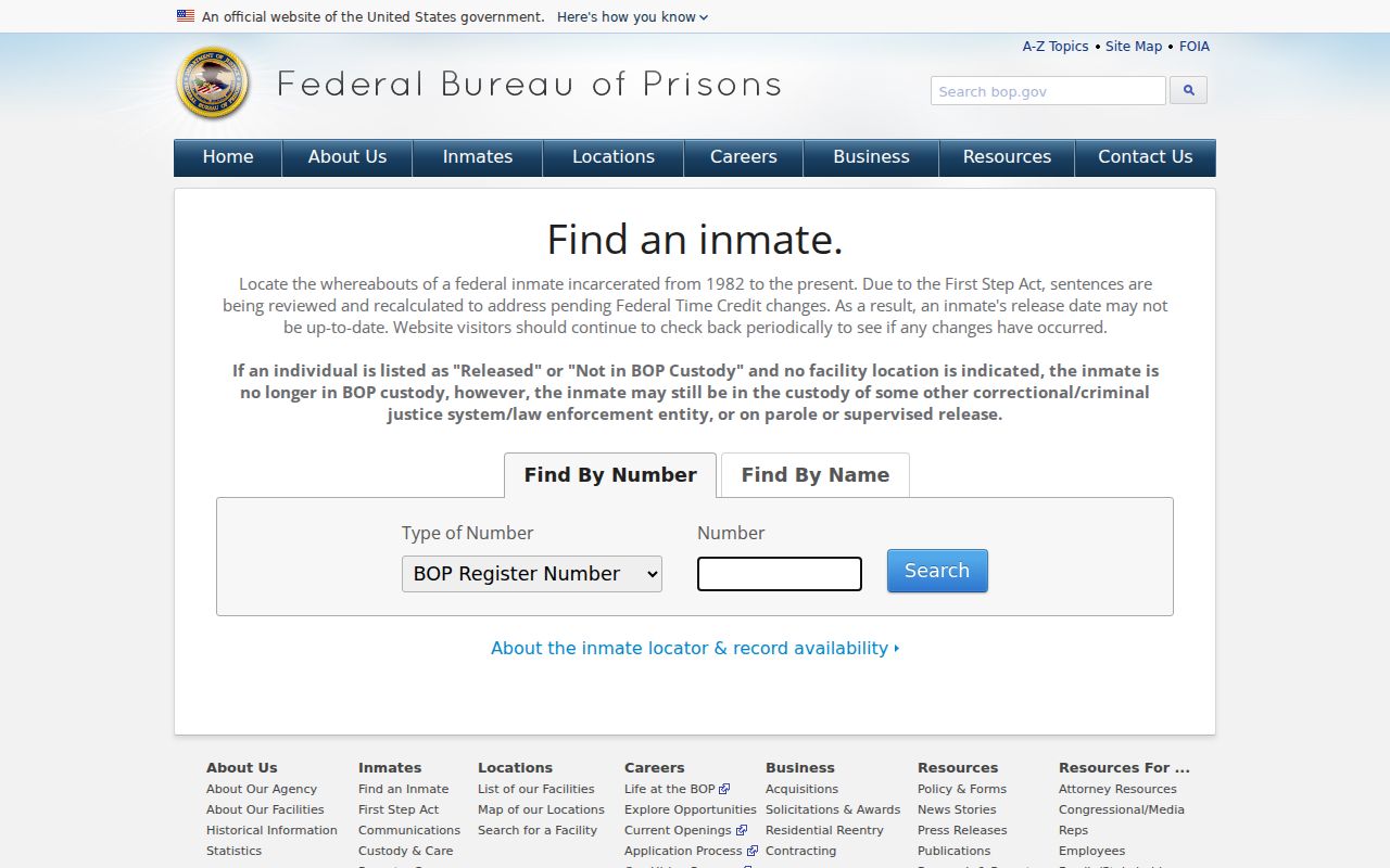 Floyd County arrest search and federal Bureau of Prisons inmate locator
