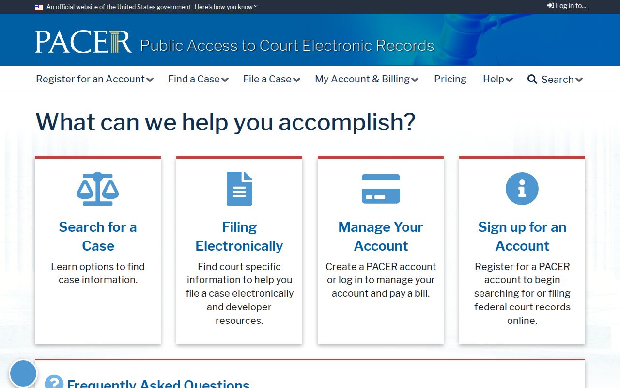 Floyd County federal criminal court case lookup through PACER