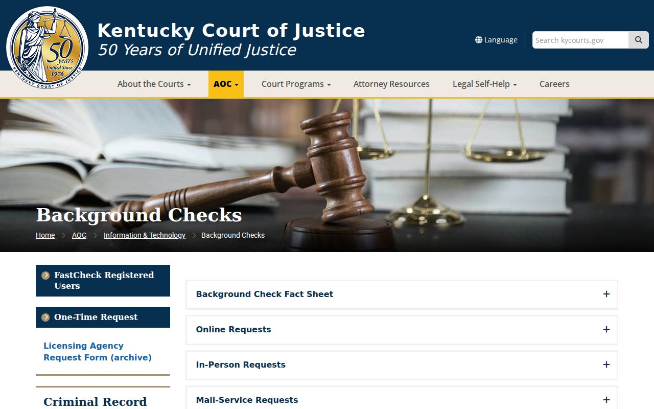 Floyd County criminal history AOC background check channels