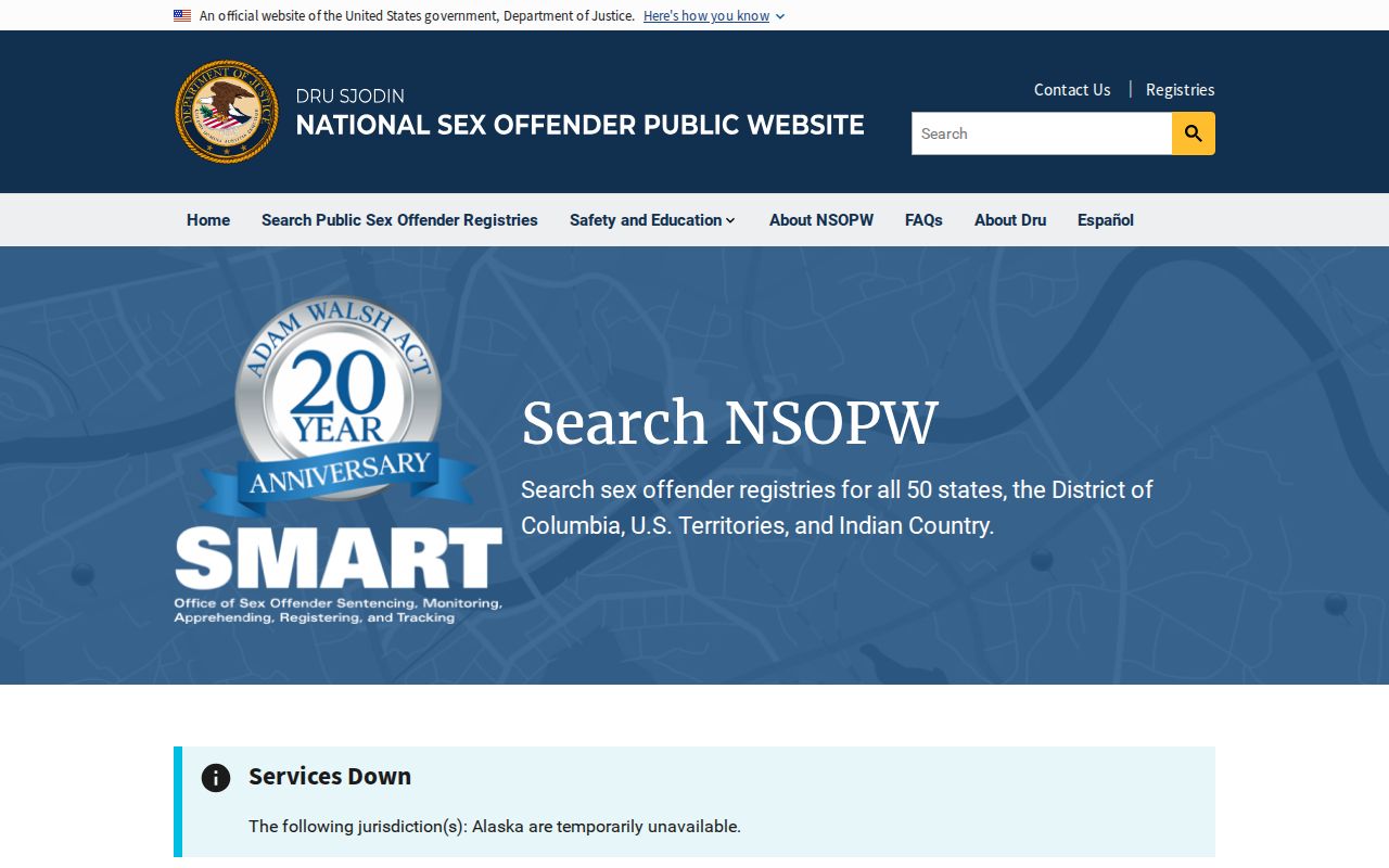 Floyd County sex offender lookup through the national NSOPW search