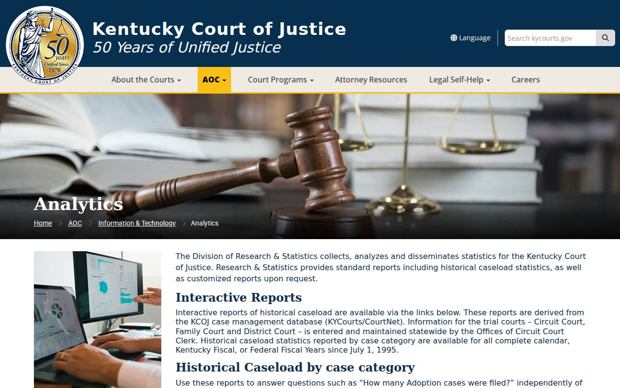 Wayland criminal records Kentucky court statistics