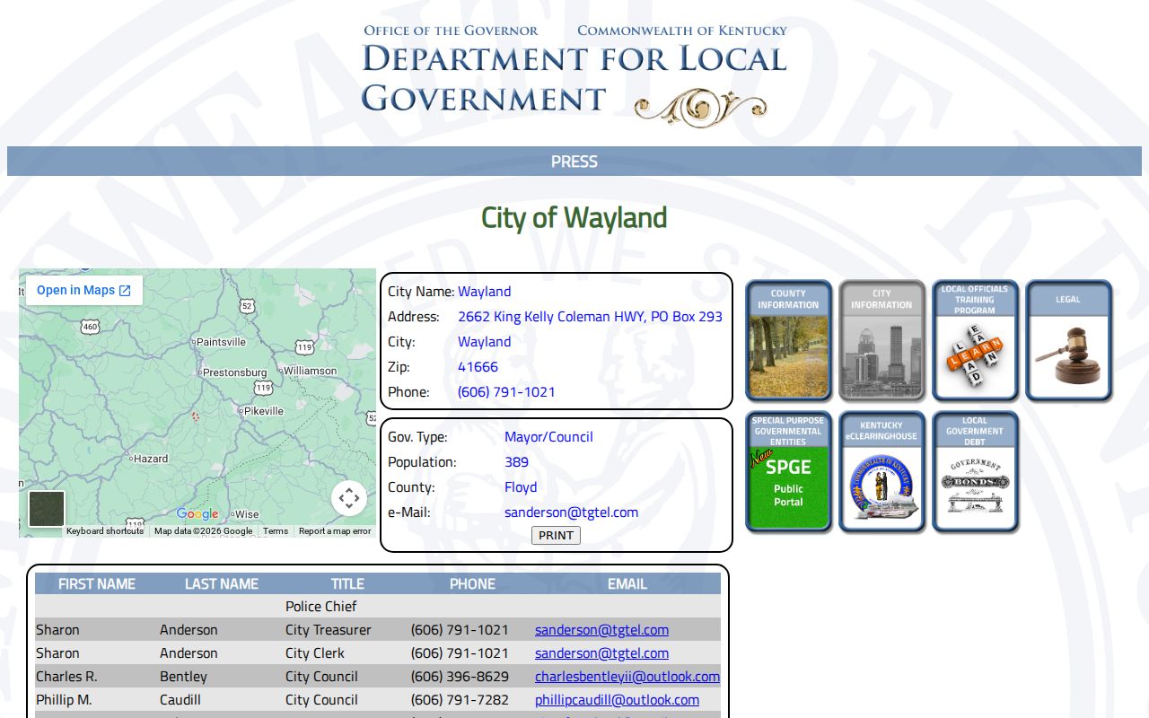 Wayland criminal records official city profile