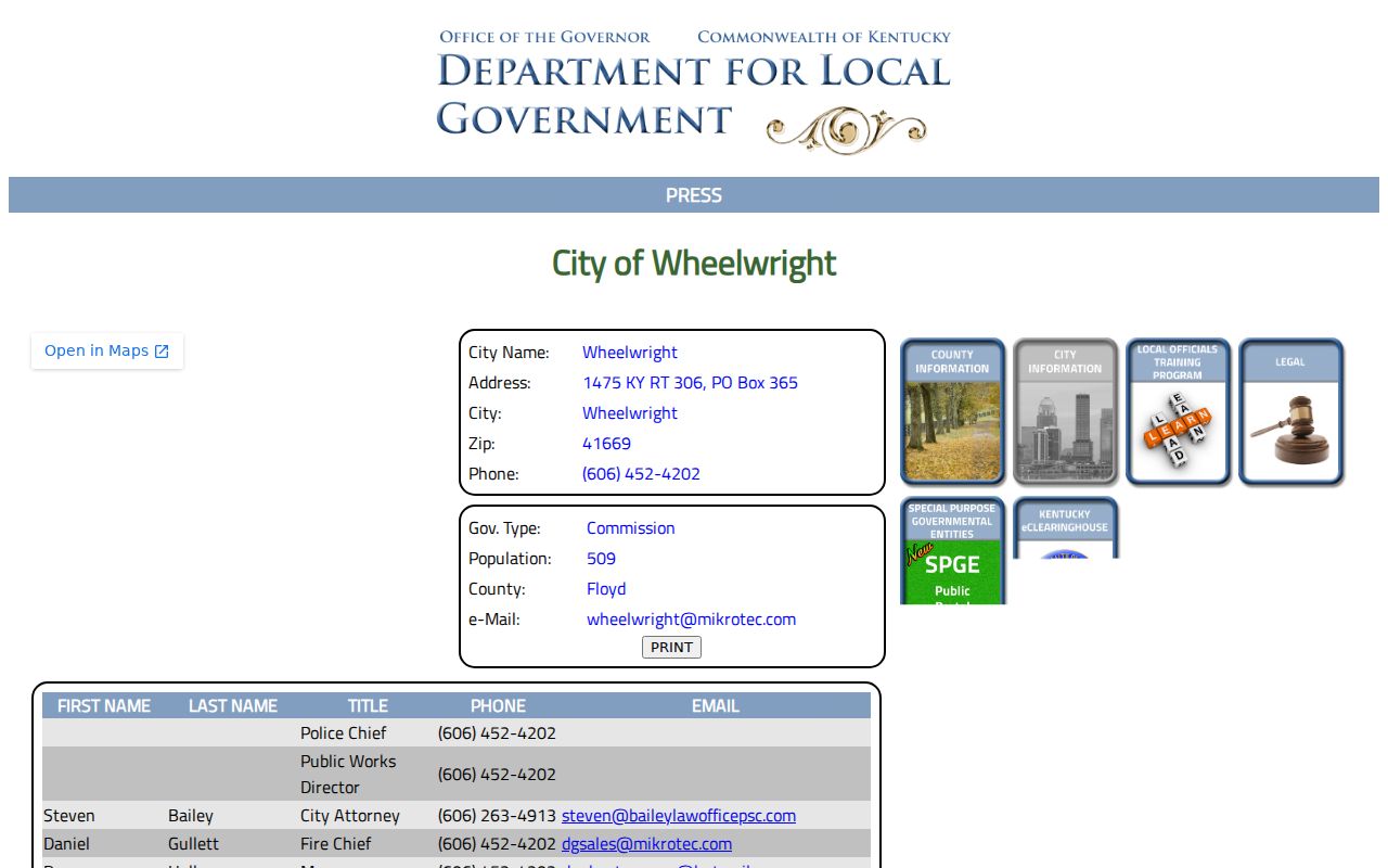 Wheelwright criminal records official city profile